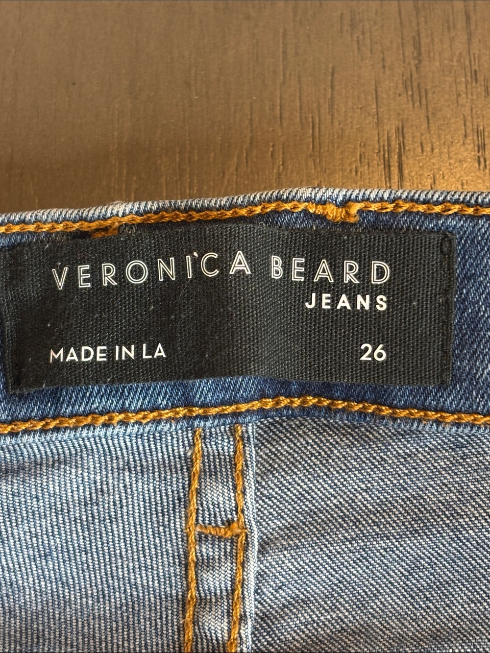 π Veronica Beard Carly Kick Flare Jeans Womenβs 26 Dark Wash Staight Legπ - Picture 9 of 12